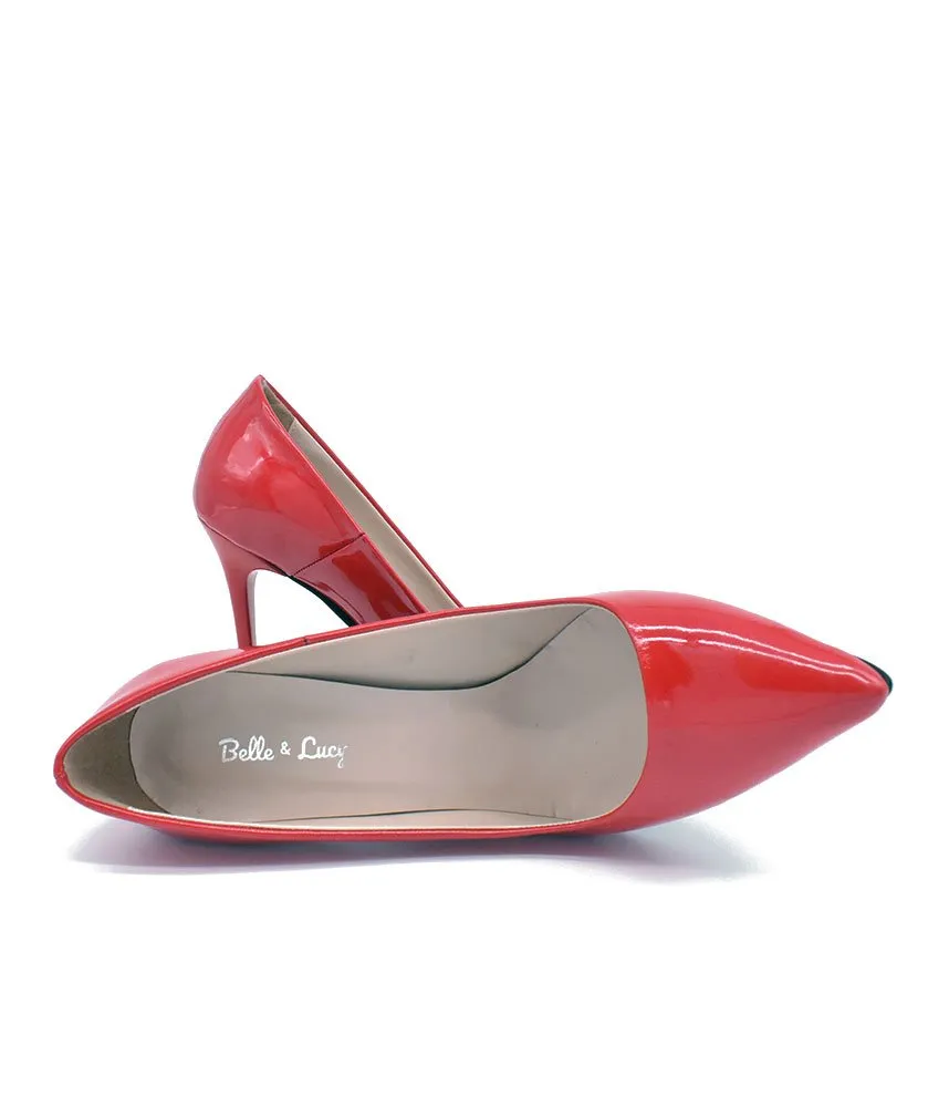 Stunning Red Patent Stiletto Heels