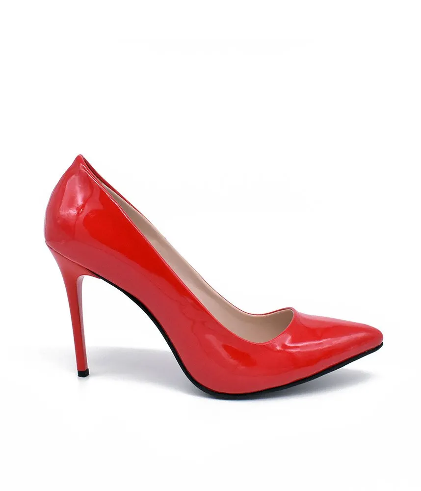 Stunning Red Patent Stiletto Heels
