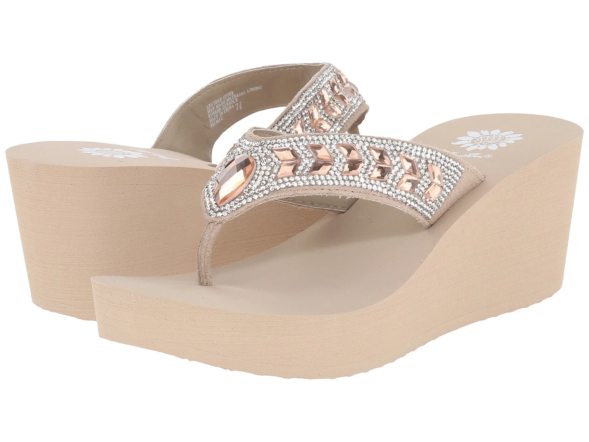 Taupe Sandals Wedge Box Platform Belmac Flop Data-driven Yellow Lightweight Best-rated Clear Flip