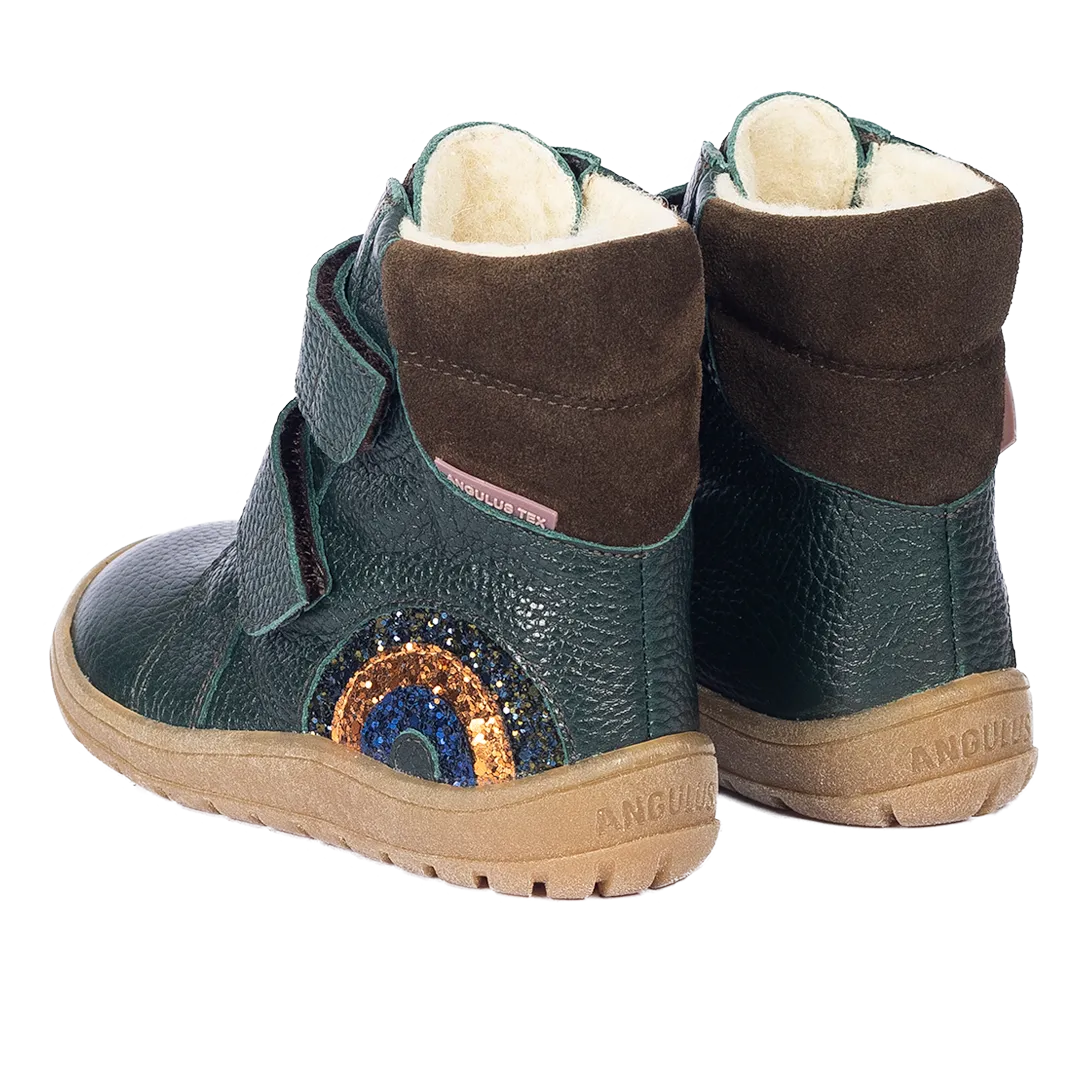 TEX-boot with sparkling glitter rainbow