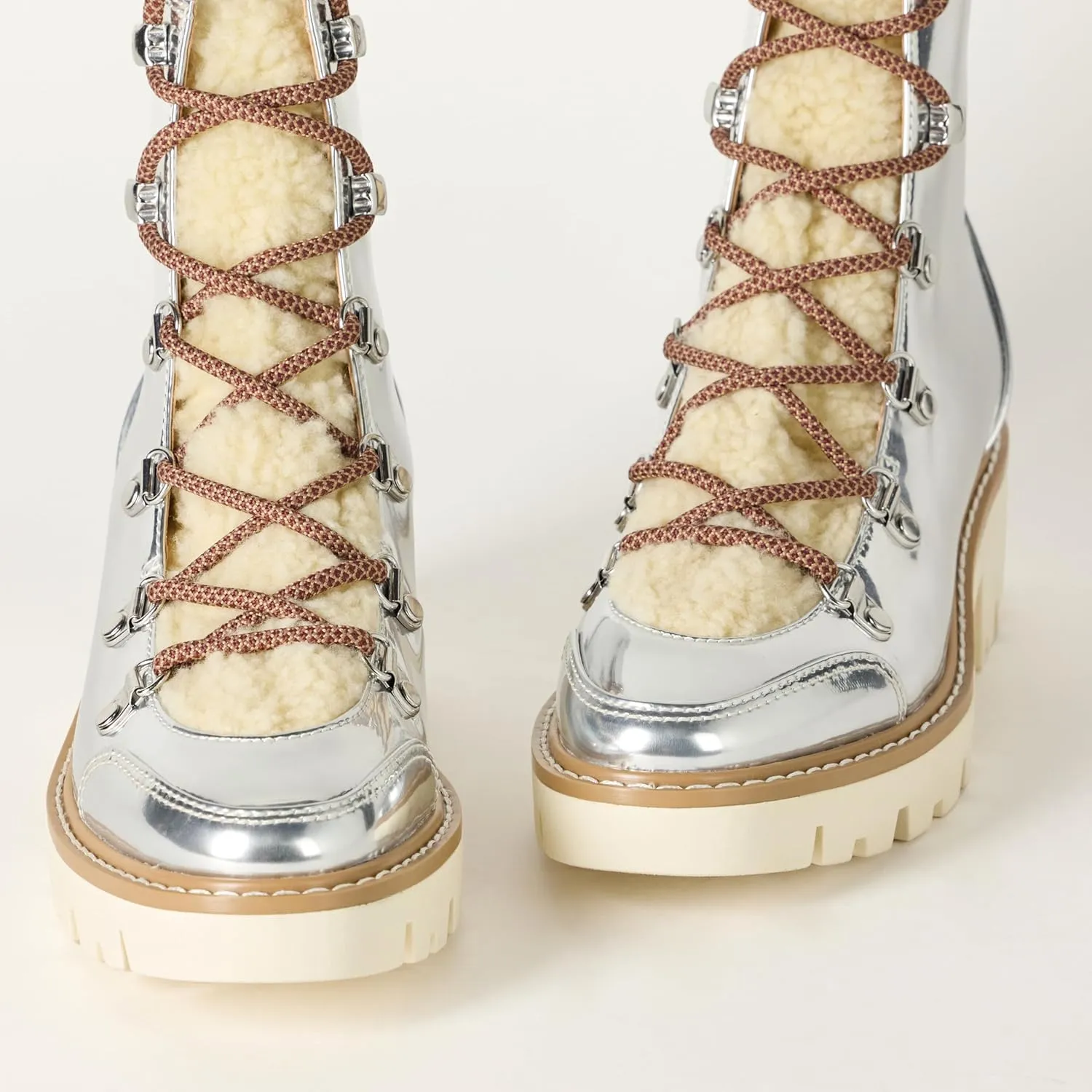 The Drop Women's Caleb Shearling Hiking Boot Hi-Top