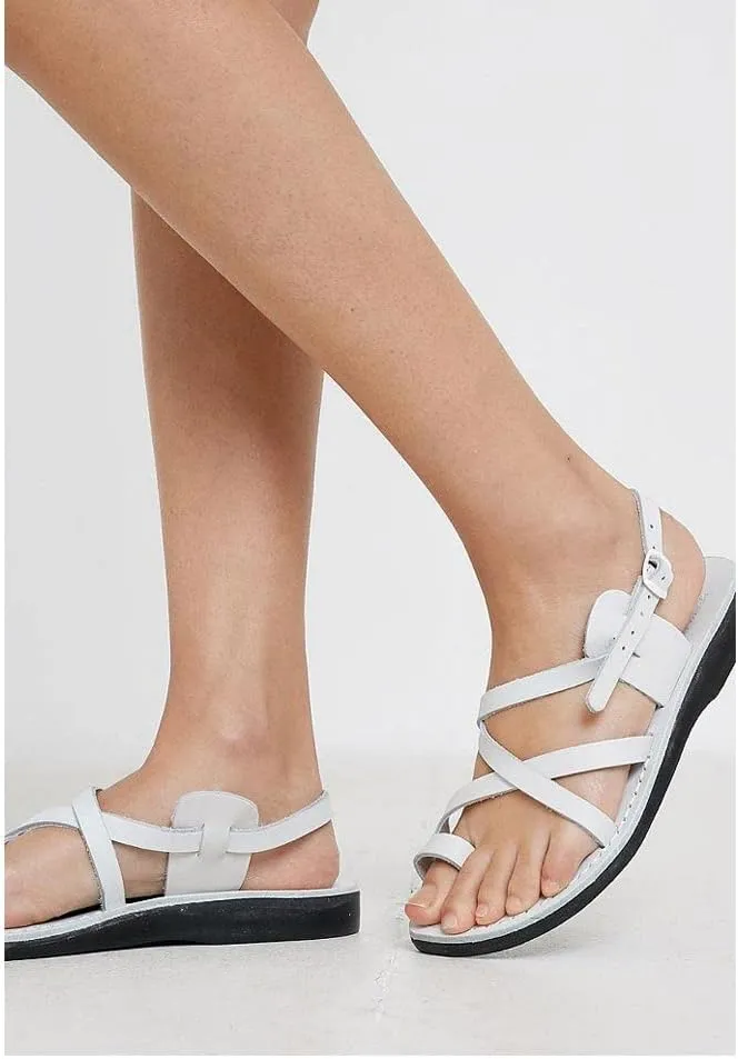 The Good Shepherd Buckle - Leather Toe Loop Sandal - Women Sandals