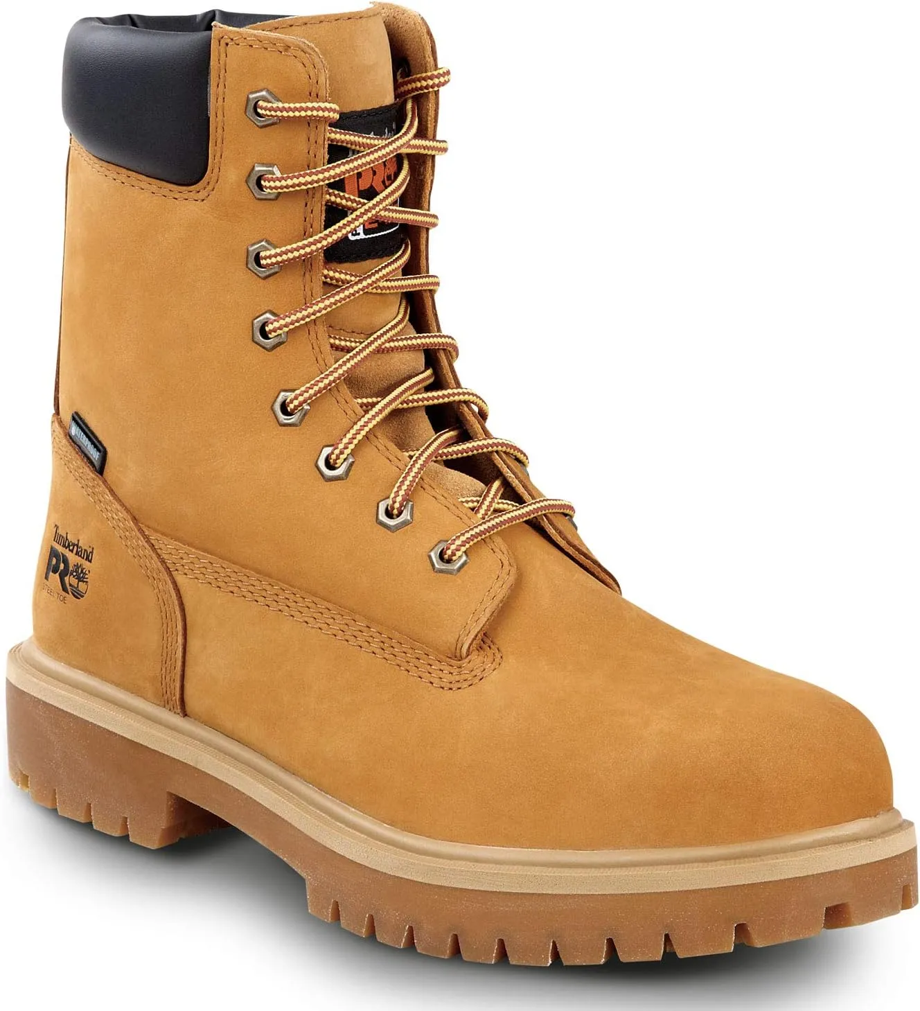 Timberland PRO 8IN Men's, Steel Toe, EH, MaxTrax Slip Resistant, WP Boot