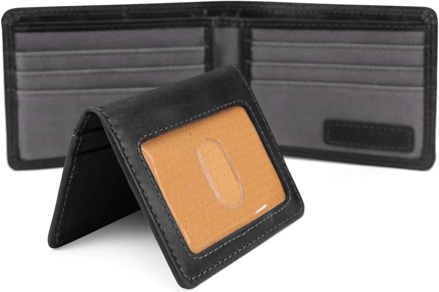 Timberland PRO Men's Leather RFID Wallet with Removable Flip Pocket Card Carrier
