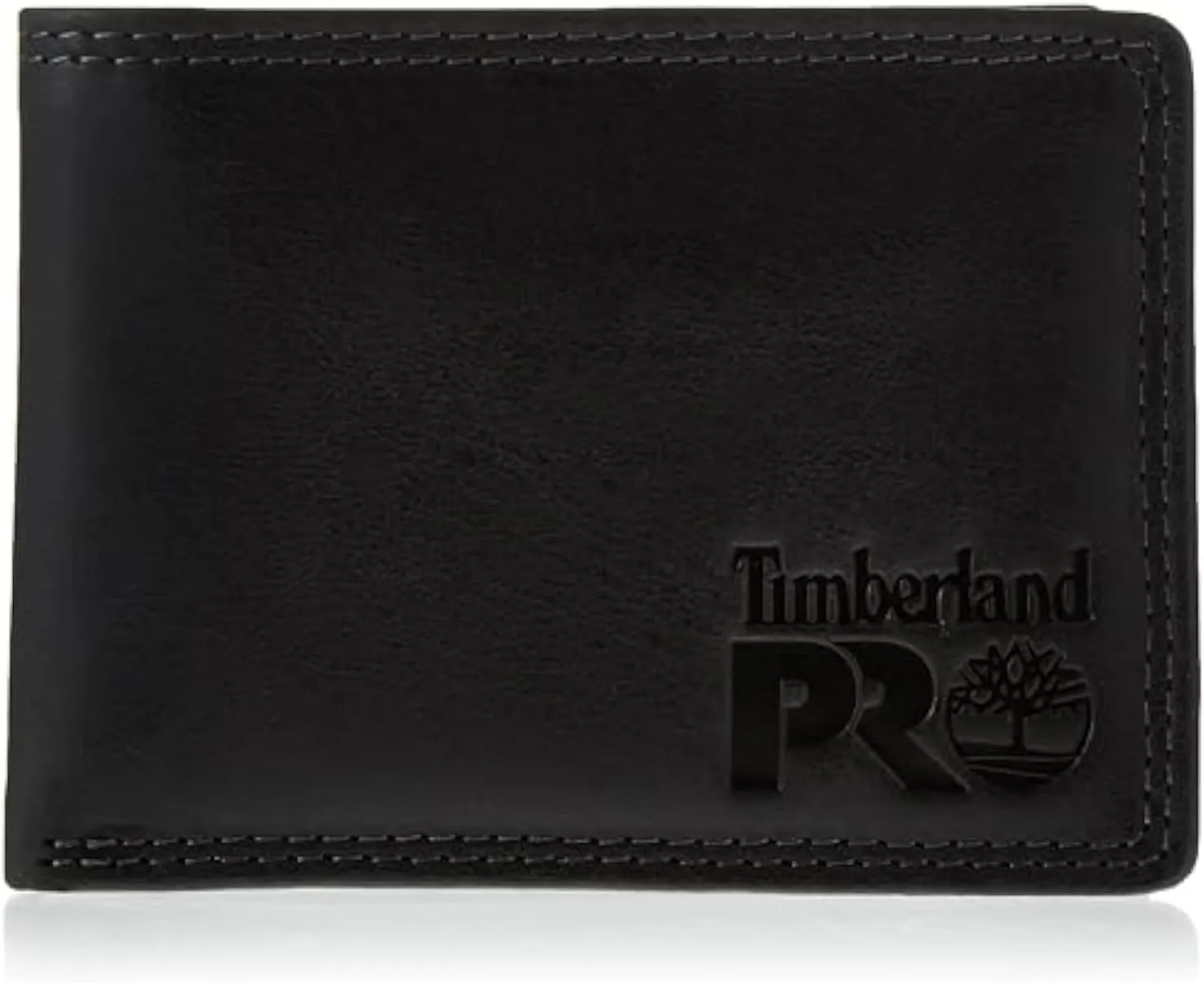 Timberland PRO Men's Leather RFID Wallet with Removable Flip Pocket Card Carrier