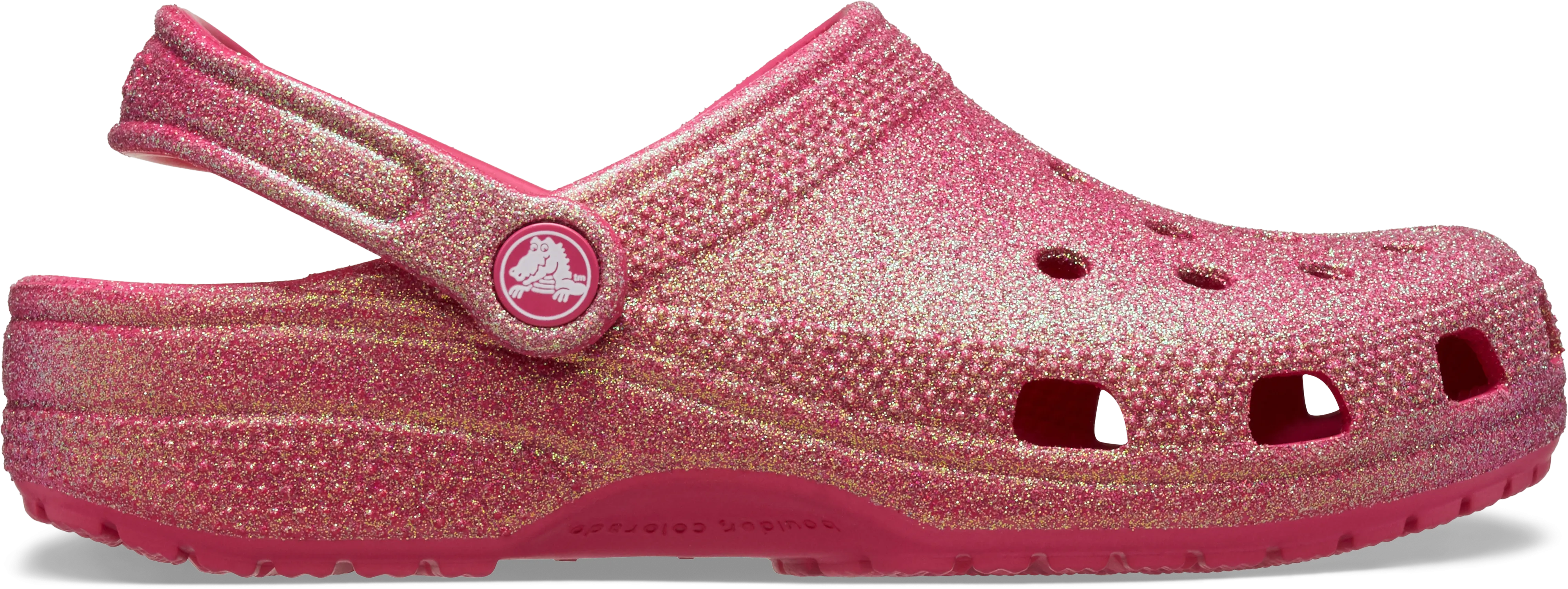 TODDLER CLASSIC IRIDESCENT GLITTER CLOG - Dragonfruit
