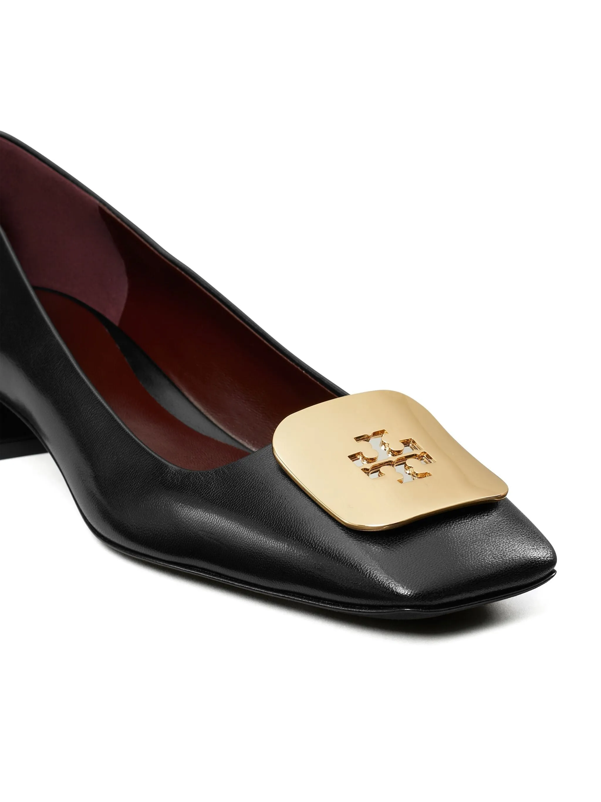 Tory Burch Georgia Leather Pump med logotypen