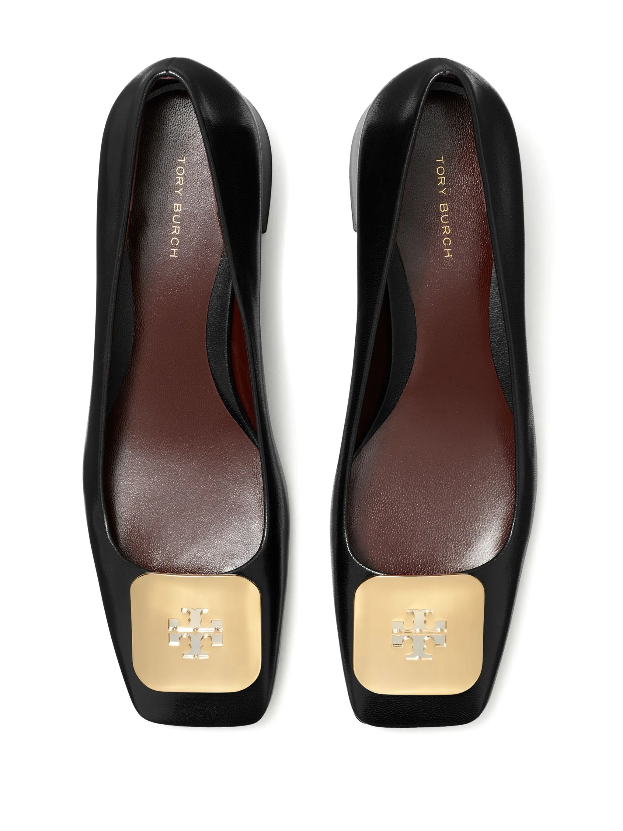 Tory Burch Georgia Leather Pump med logotypen