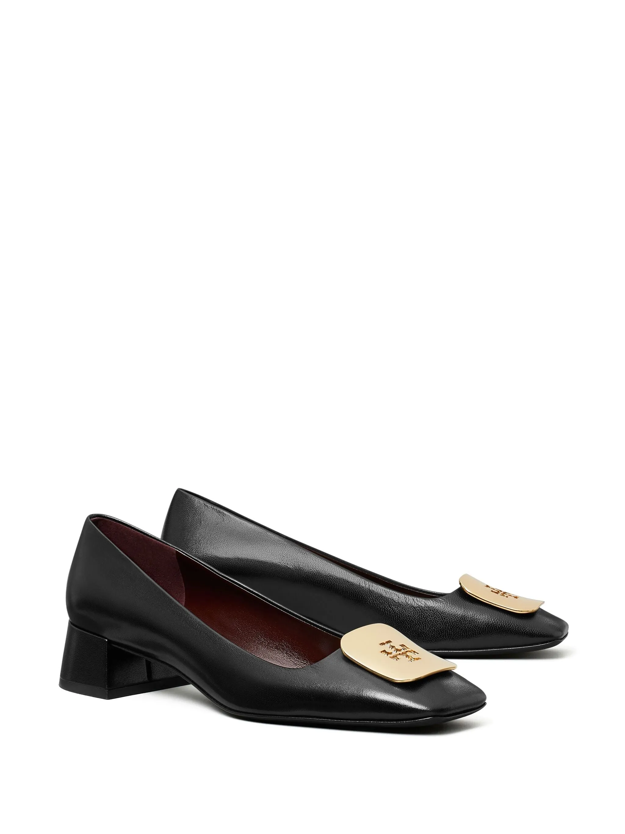 Tory Burch Georgia Leather Pump med logotypen