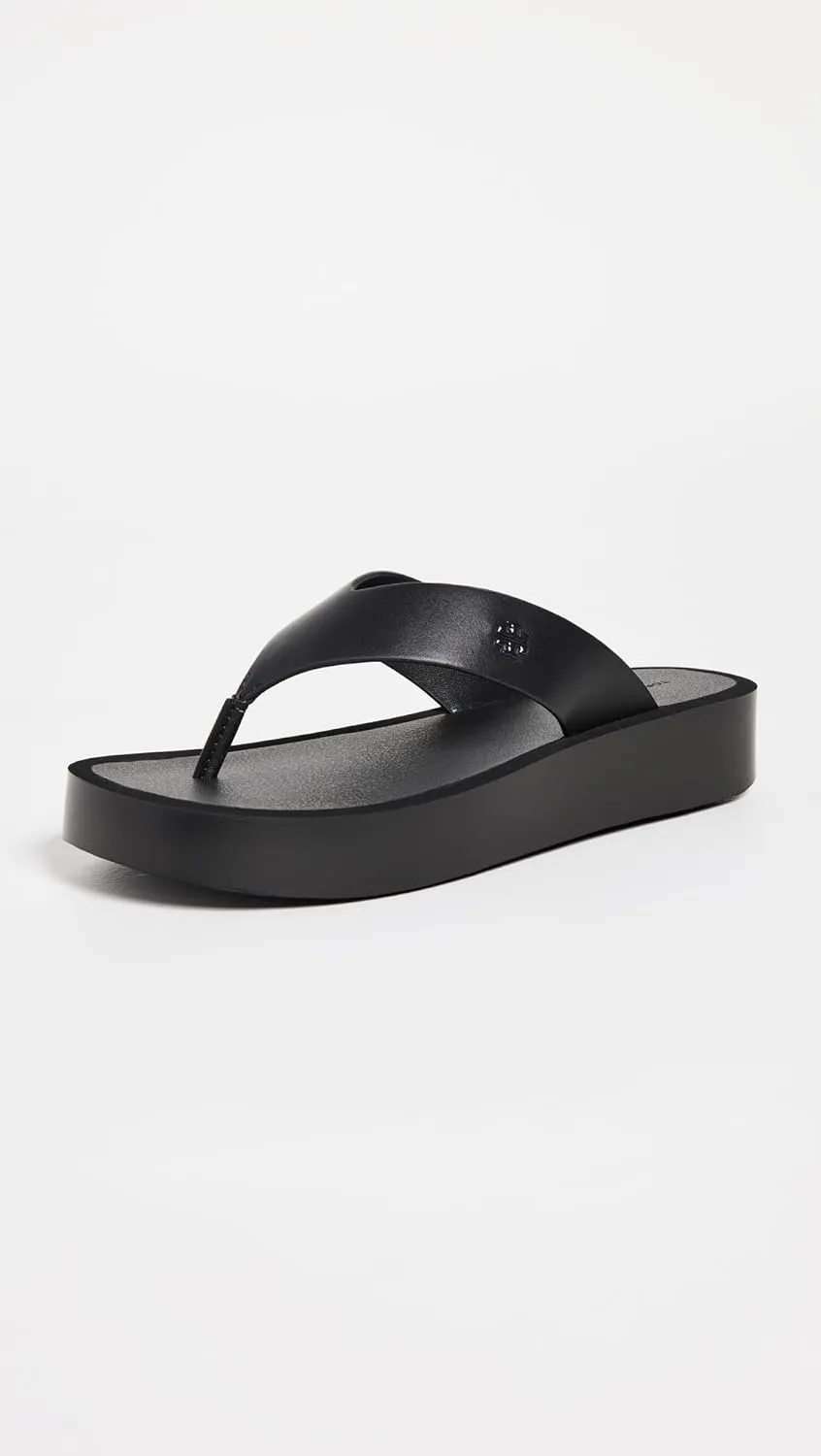 Tory Burch Women's Leather Platform Flip Flops