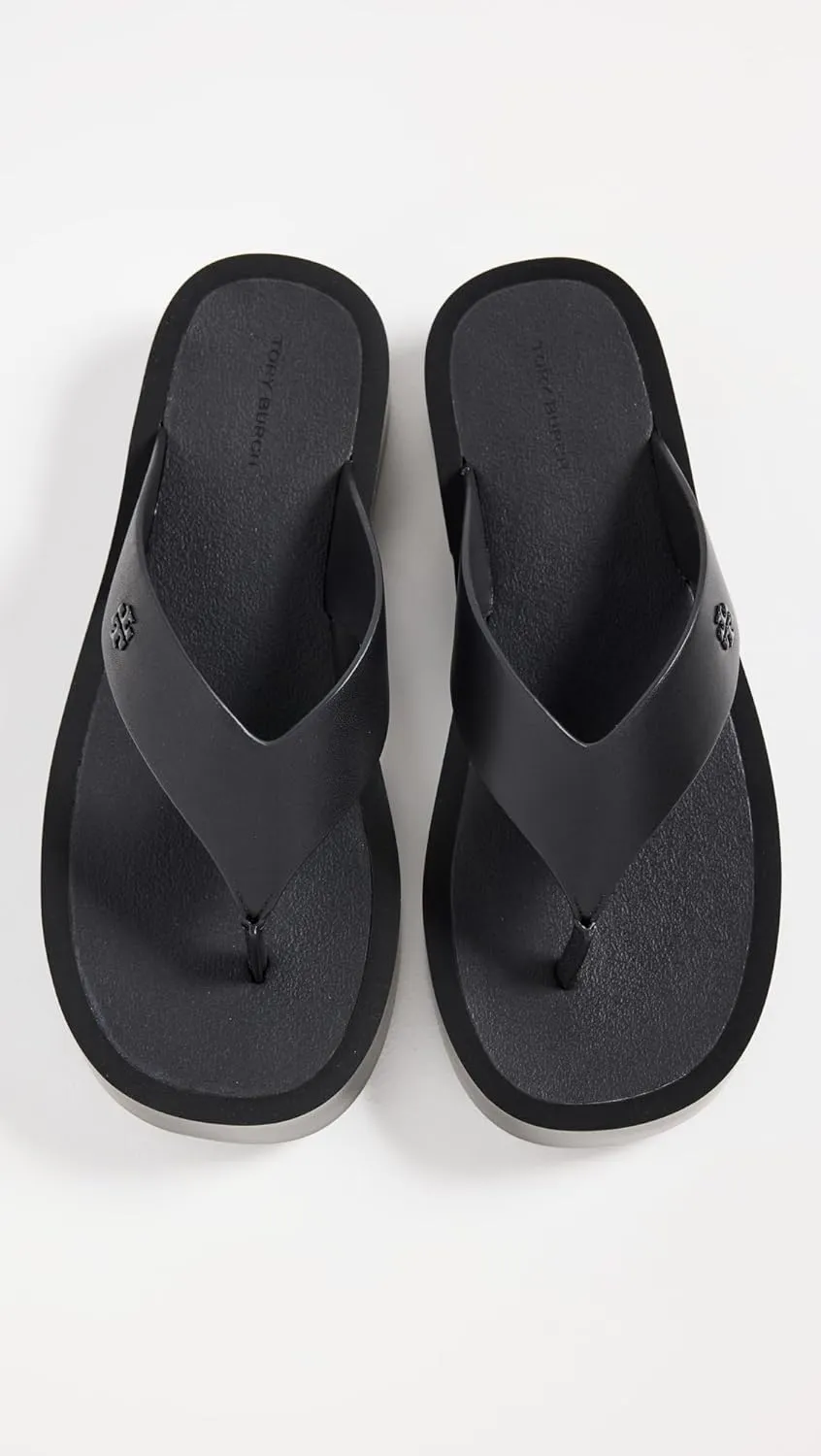 Tory Burch Women's Leather Platform Flip Flops