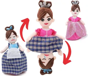 Toyland® 32cm (13") Reversible Princess Cinderella Doll - Happy/Sad Mood Plush - Soft Toys for Girls