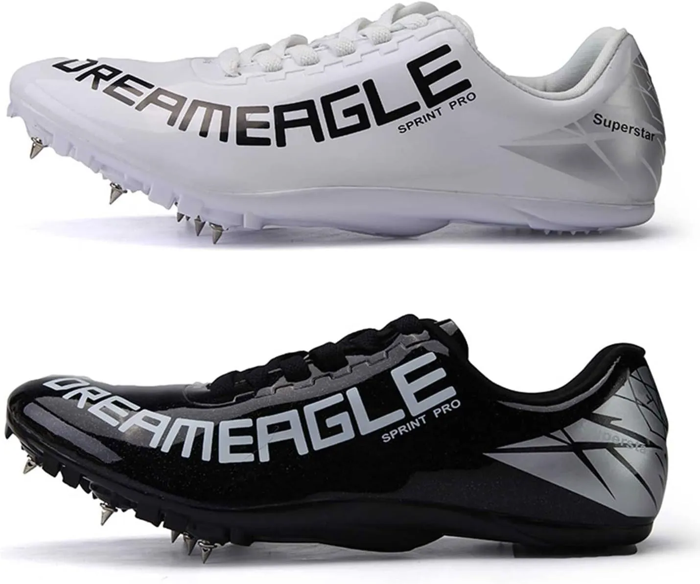 Track Shoes Spikes Mens Womens Mesh Breathable Athletics Sprint Racing Running Nail Sneaker Track and Field Shoes Boys Girls