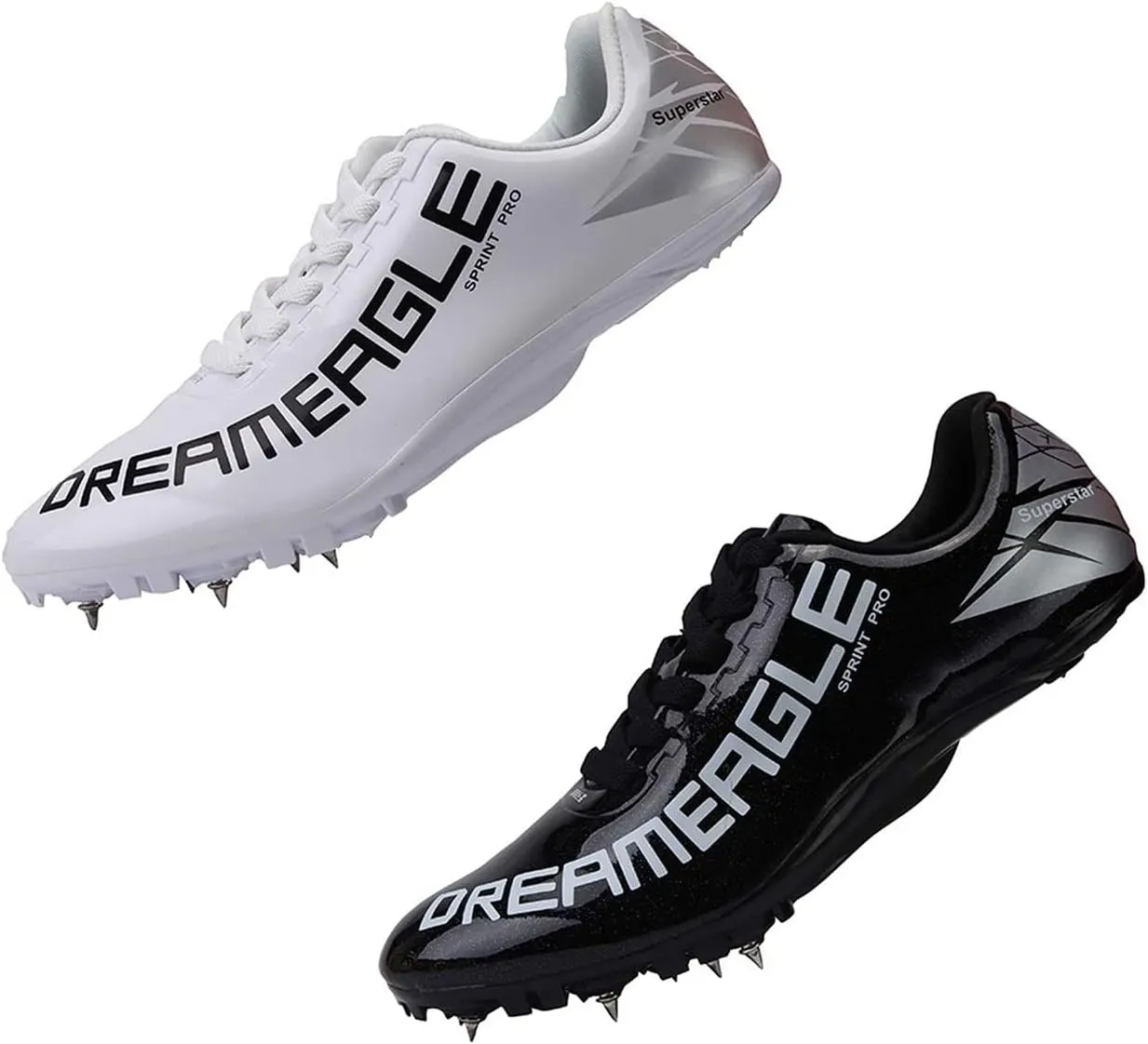 Track Shoes Spikes Mens Womens Mesh Breathable Athletics Sprint Racing Running Nail Sneaker Track and Field Shoes Boys Girls