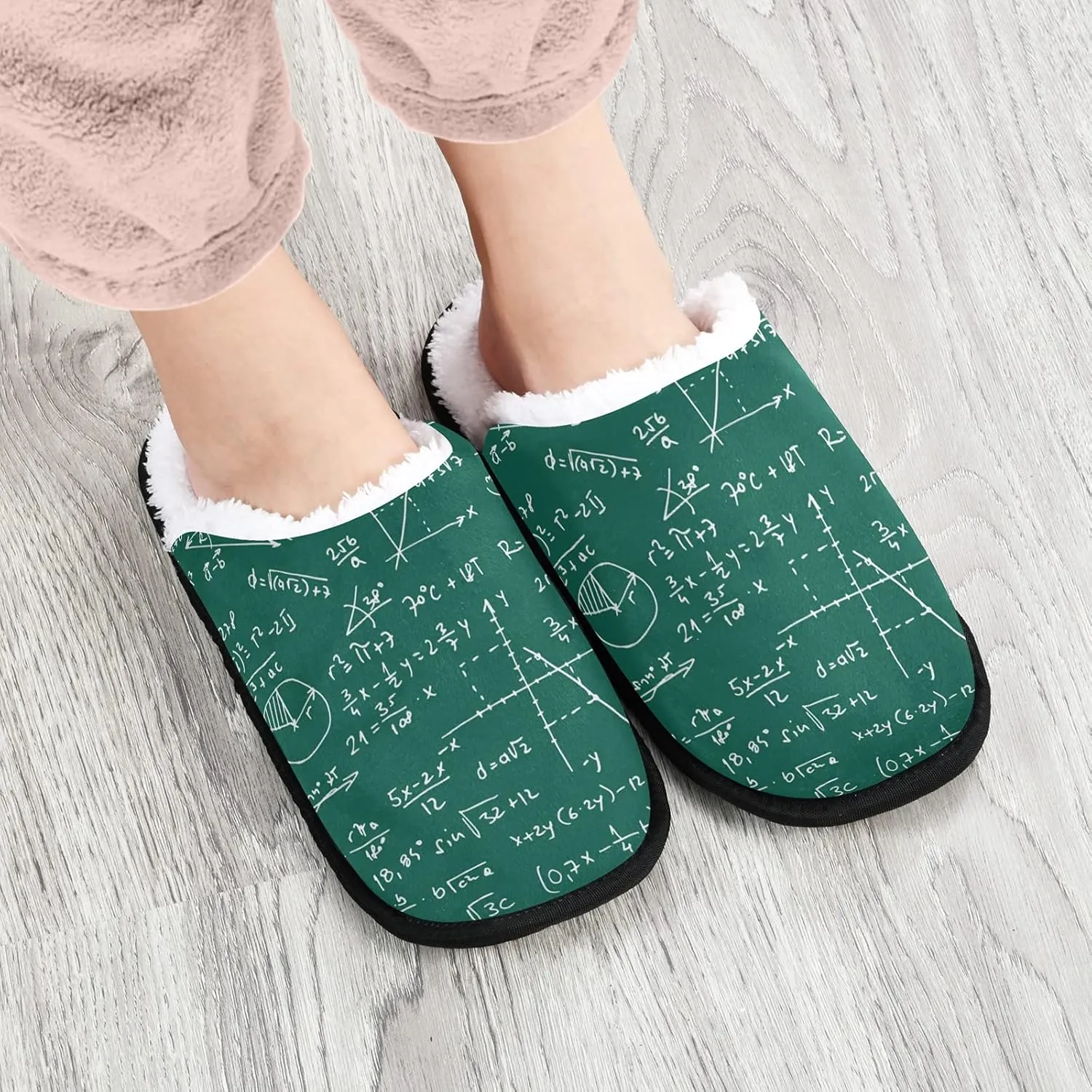 Tropical Dinosaurs Cartoon Slippers for Women Men Kids, Womens House Slippers Socks Indoor Slipper Coral Fleece House Shoes Bedroom