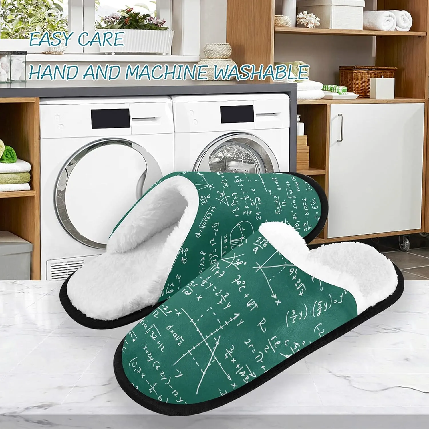 Tropical Dinosaurs Cartoon Slippers for Women Men Kids, Womens House Slippers Socks Indoor Slipper Coral Fleece House Shoes Bedroom