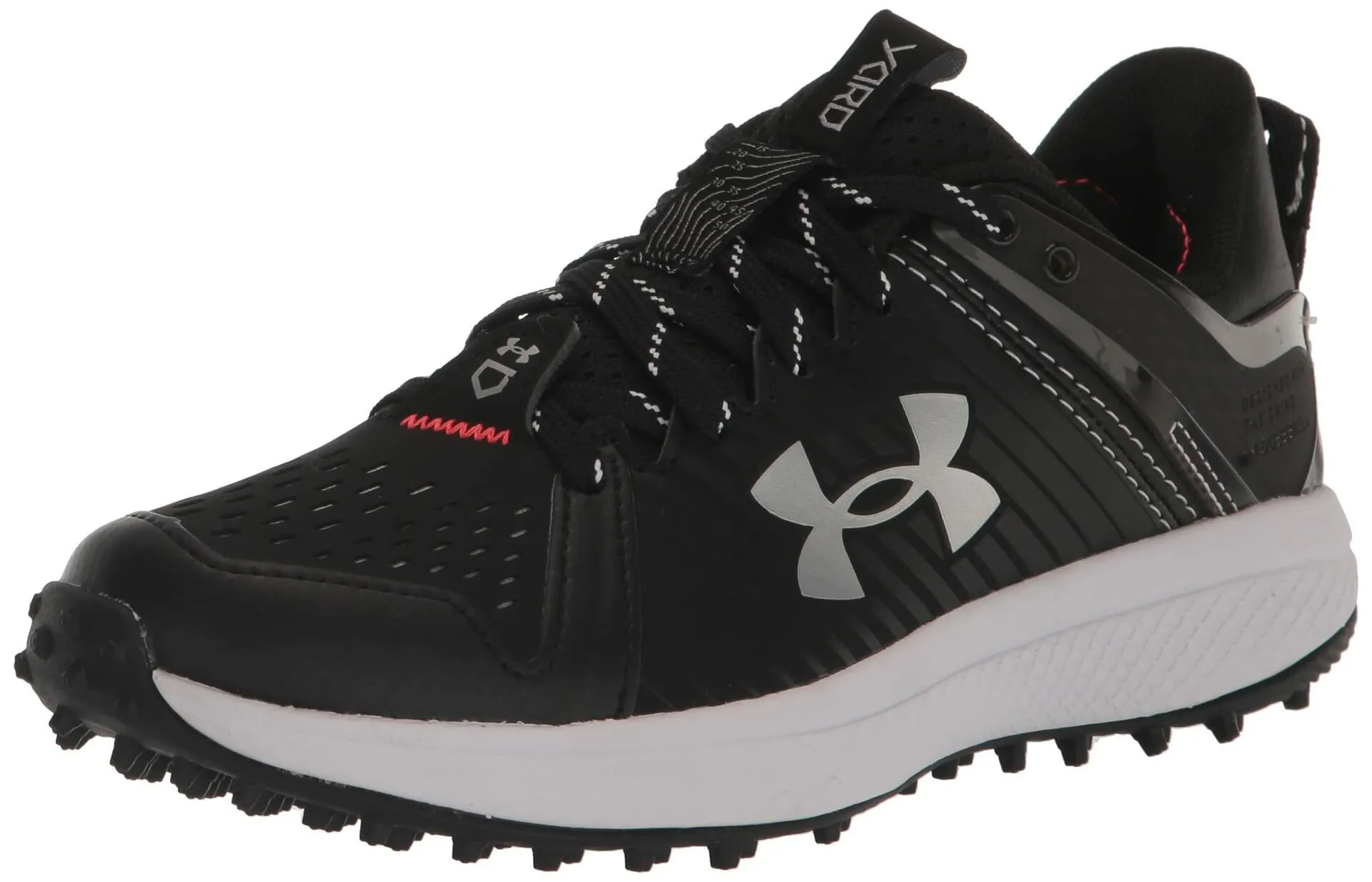 Under Armour Boys' Yard Turf Jr. (001) Black/Black/White, Size US 6Y