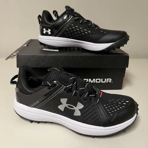 Under Armour Boys' Yard Turf Jr. (001) Black/Black/White, Size US 6Y