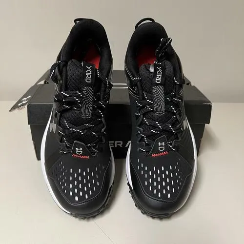 Under Armour Boys' Yard Turf Jr. (001) Black/Black/White, Size US 6Y