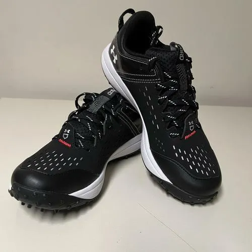 Under Armour Boys' Yard Turf Jr. (001) Black/Black/White, Size US 6Y