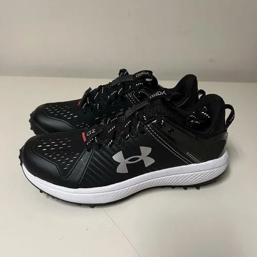 Under Armour Boys' Yard Turf Jr. (001) Black/Black/White, Size US 6Y