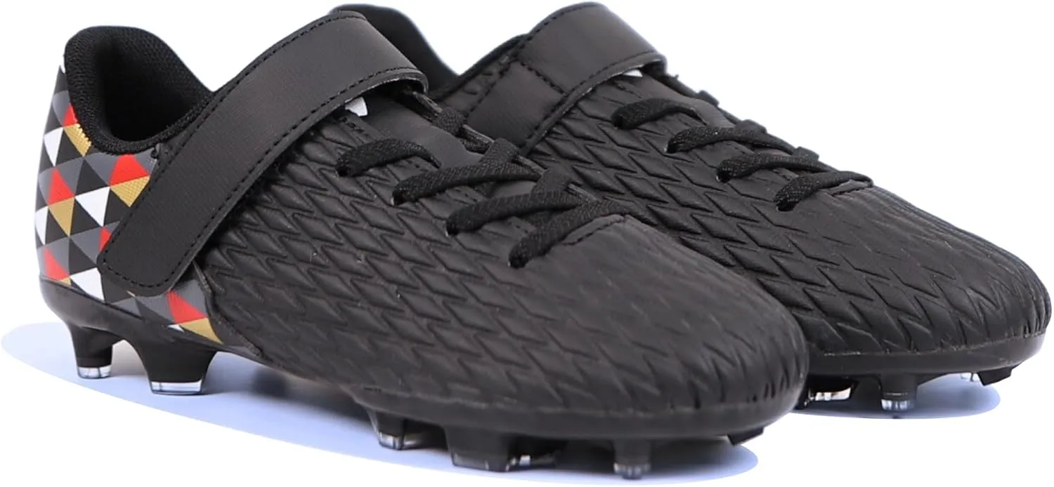 Unisex-Child Athletic Outdoor Training Soccer Cleats for Youth | Little/Big Kid Firm Ground Football Shoes | Lightweight