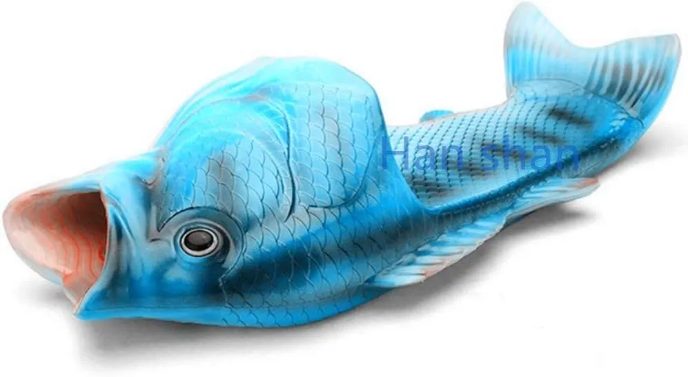 Unisex Fish Slippers, bass Sandals, Animal Slippers Animal Fish