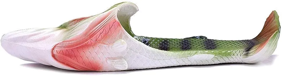 Unisex Fish Slippers, bass Sandals, Animal Slippers Animal Fish