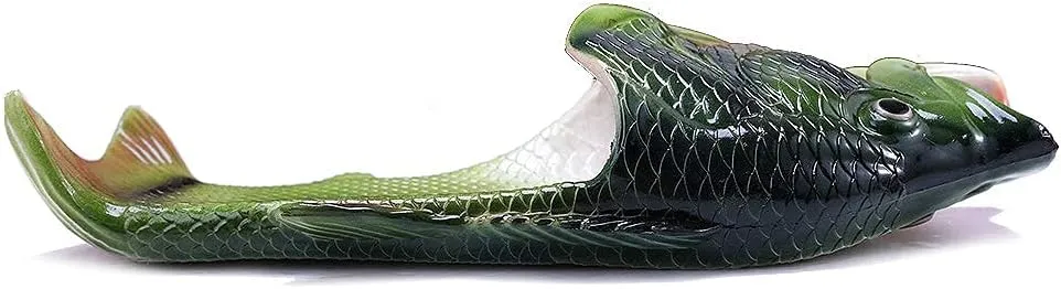 Unisex Fish Slippers, bass Sandals, Animal Slippers Animal Fish