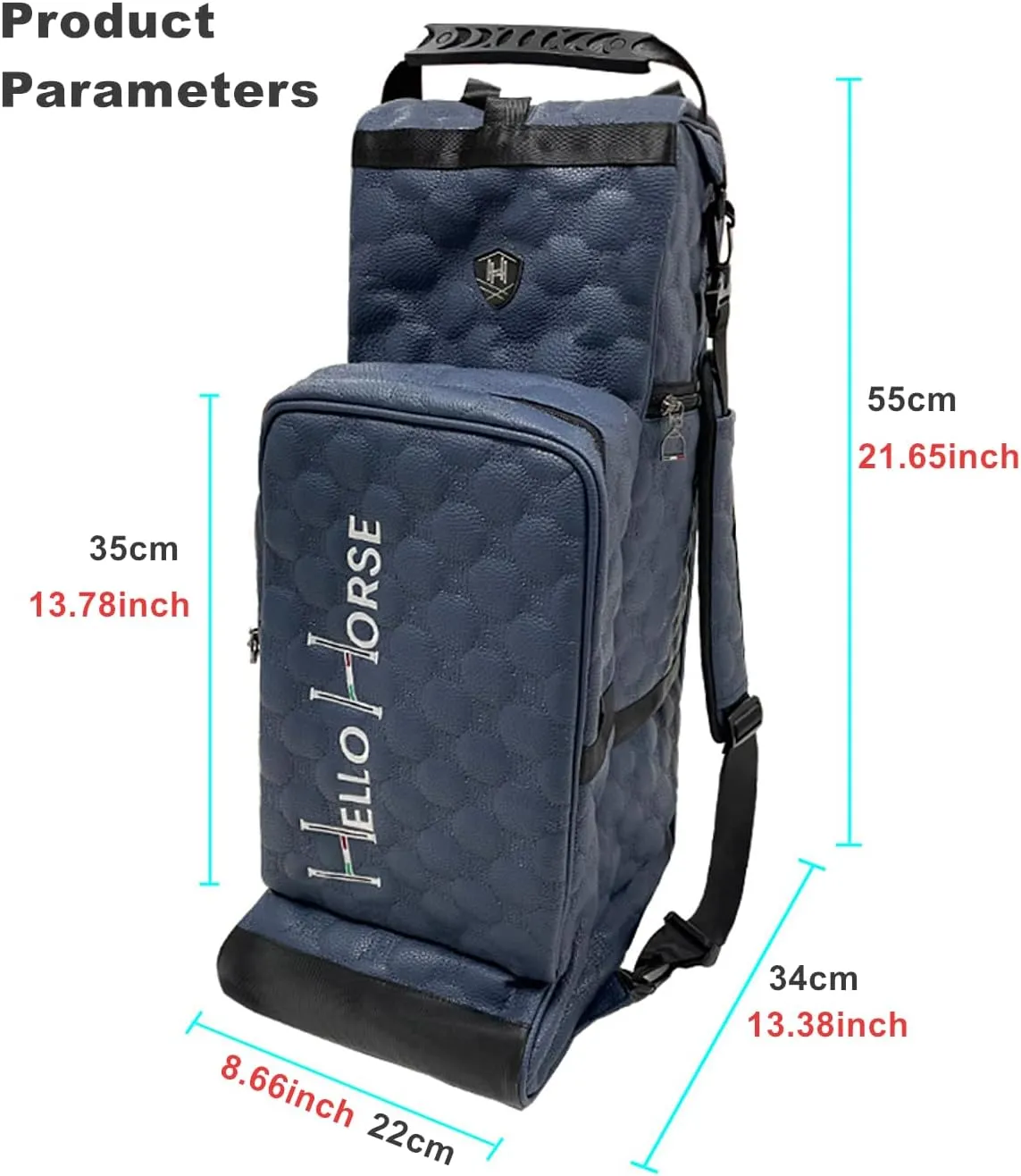UNISTRENGH Professional Large Waterproof Equestrian Horse Riding Boots Carry Bag Tall Boots Bags with Helmet Compartment