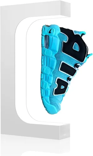 UVEHAS Levitating Shoe Display Magnetic Levitation Sneaker Stand with LED Light, Rotating Floating Holder Rack for Shoes Collectors Advertising Exhibition Shoe Store Show Home Decoration, White