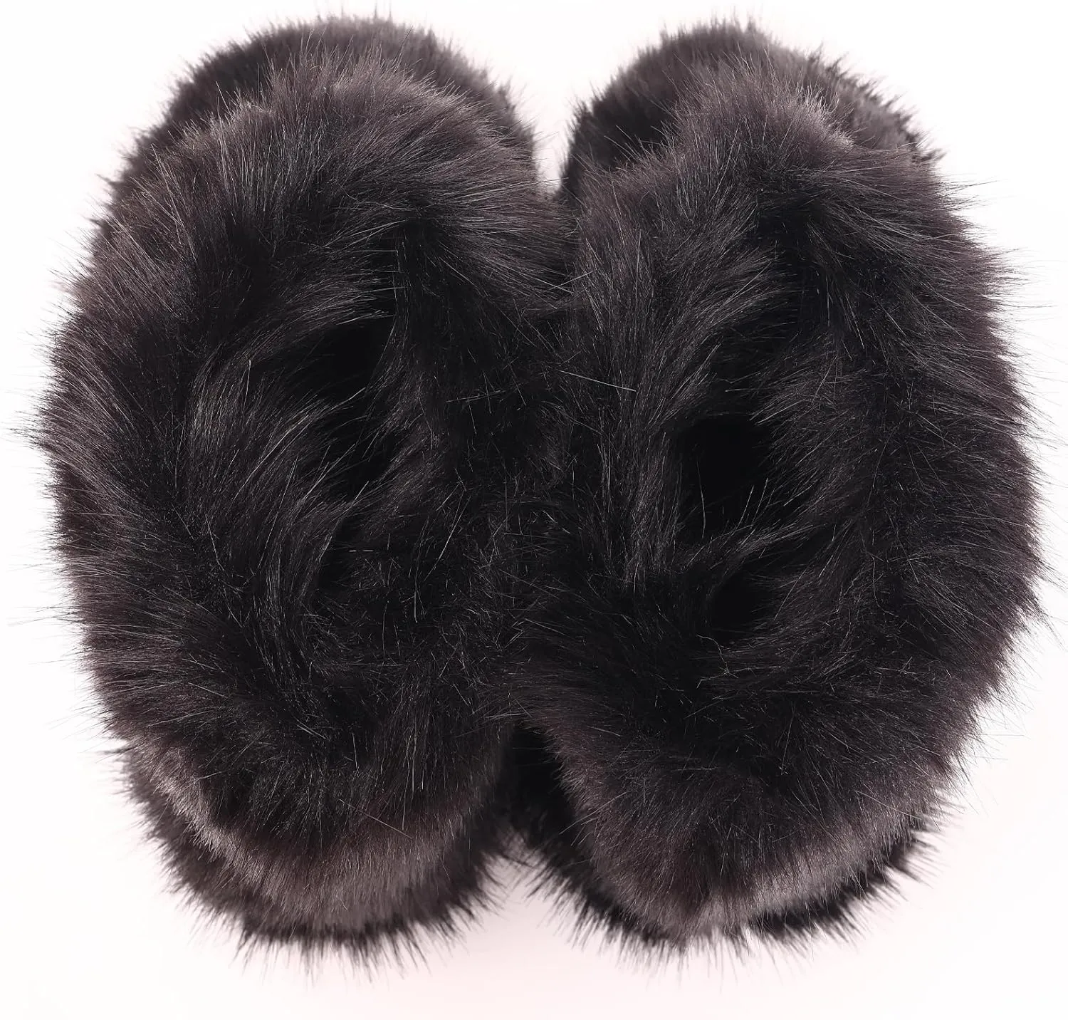 Valpeak Snow Boots for Women 2024 Furry Boots Winter Knee High Flat Heel Fluffy Faux Fur Boots