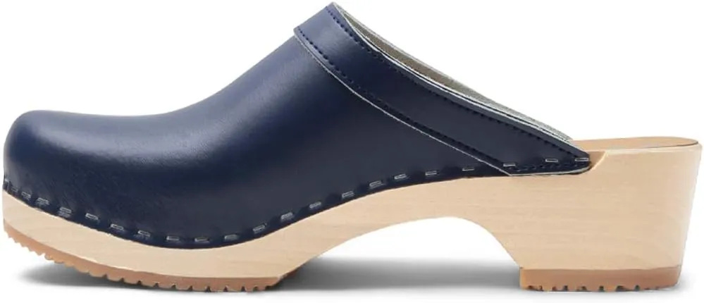 VERKA Women's Wooden Clogs from Sweden - BLOMMA