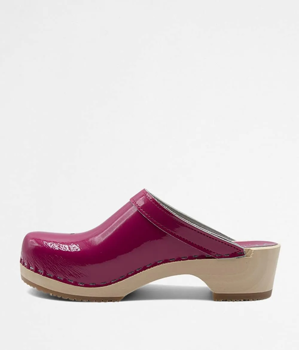 VERKA Women's Wooden Clogs from Sweden - BLOMMA
