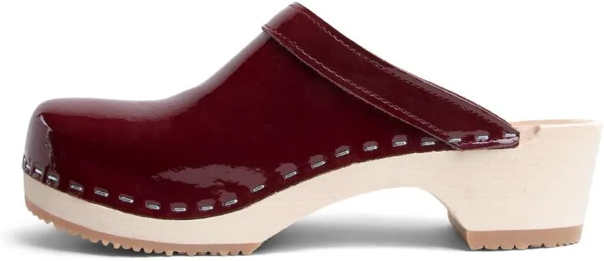 VERKA Women's Wooden Clogs from Sweden - BLOMMA