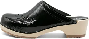 VERKA Women's Wooden Clogs from Sweden - BLOMMA
