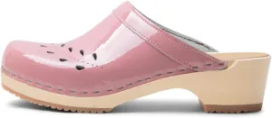 VERKA Women's Wooden Clogs from Sweden - BLOMMA
