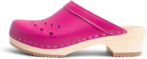 VERKA Women's Wooden Clogs from Sweden - BLOMMA
