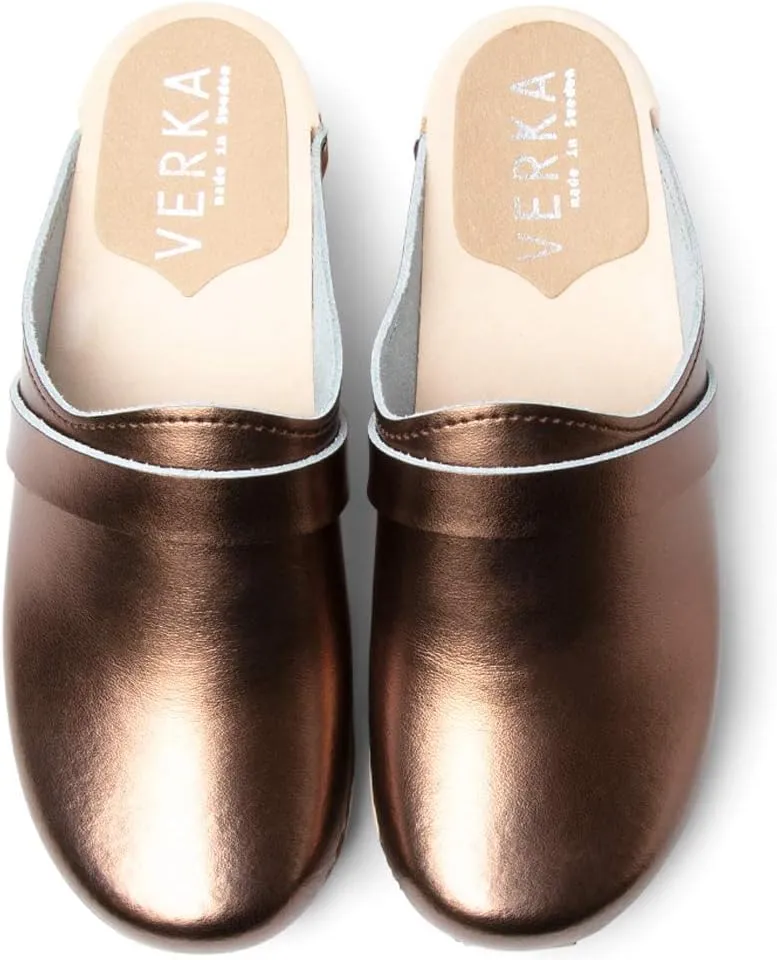 VERKA Women's Wooden Clogs from Sweden - LEDIG
