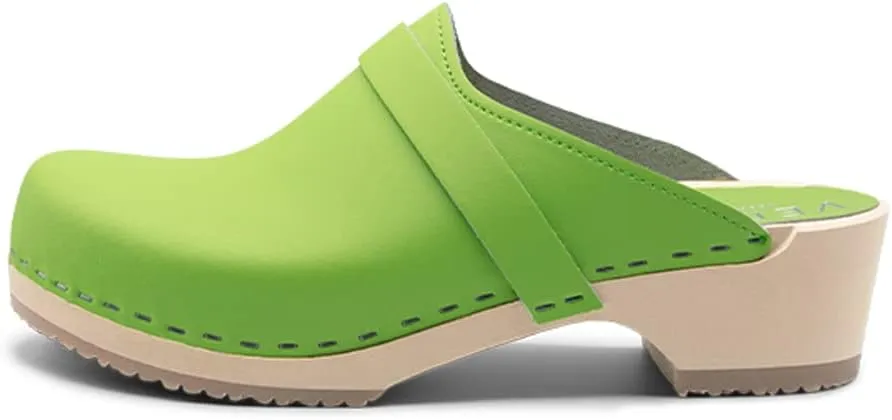 VERKA Women's Wooden Clogs from Sweden - LEDIG