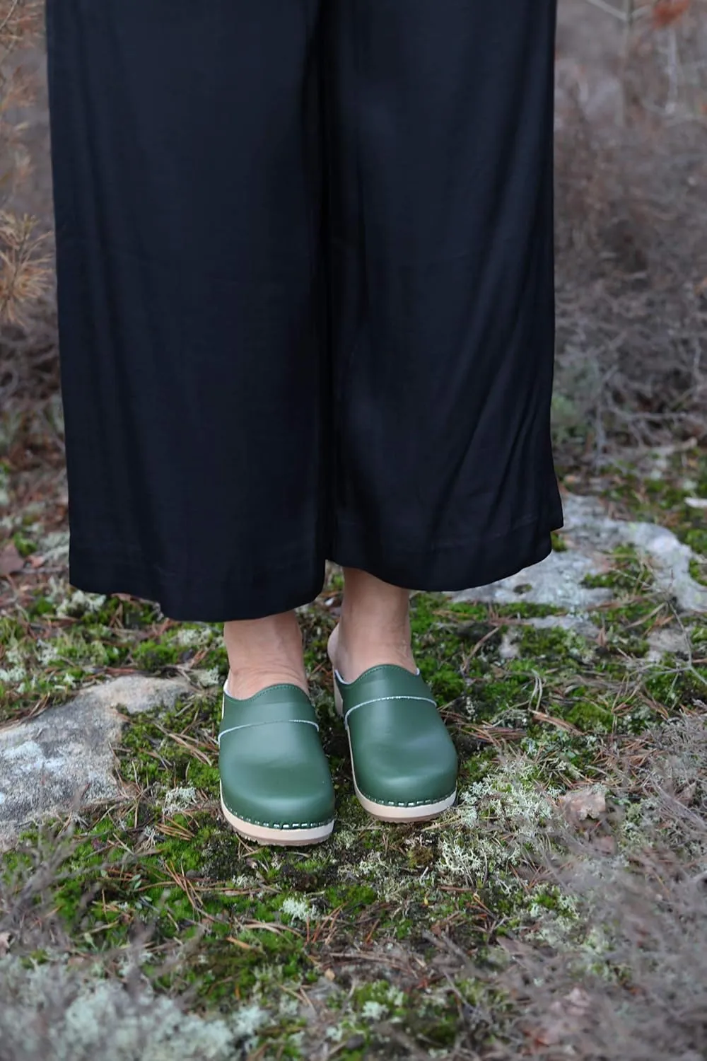 VERKA Women's Wooden Clogs from Sweden - LEDIG