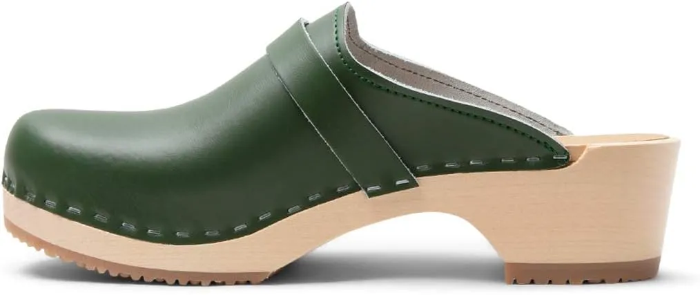 VERKA Women's Wooden Clogs from Sweden - LEDIG