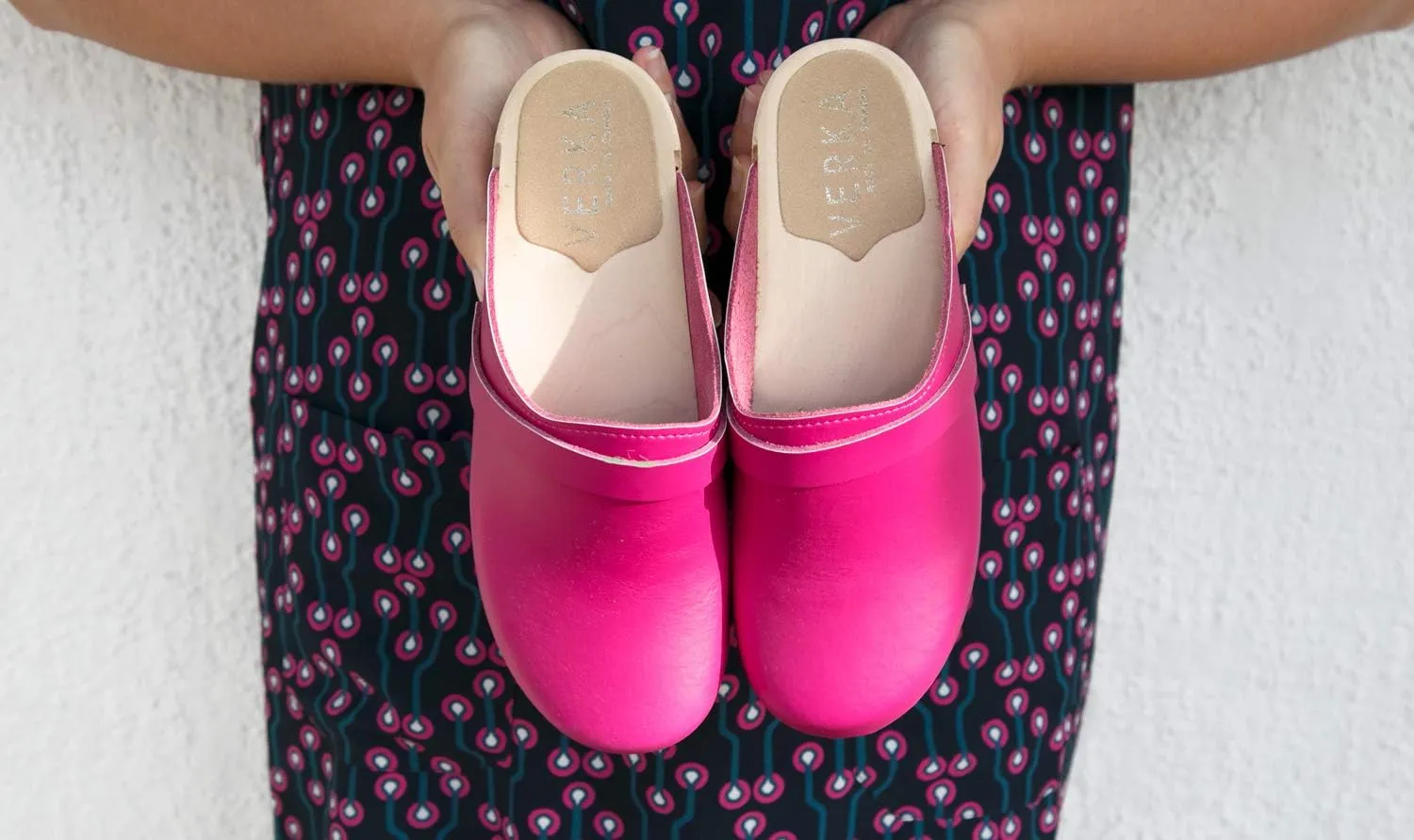 VERKA Women's Wooden Clogs from Sweden - LEDIG
