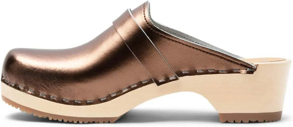 VERKA Women's Wooden Clogs from Sweden - LEDIG