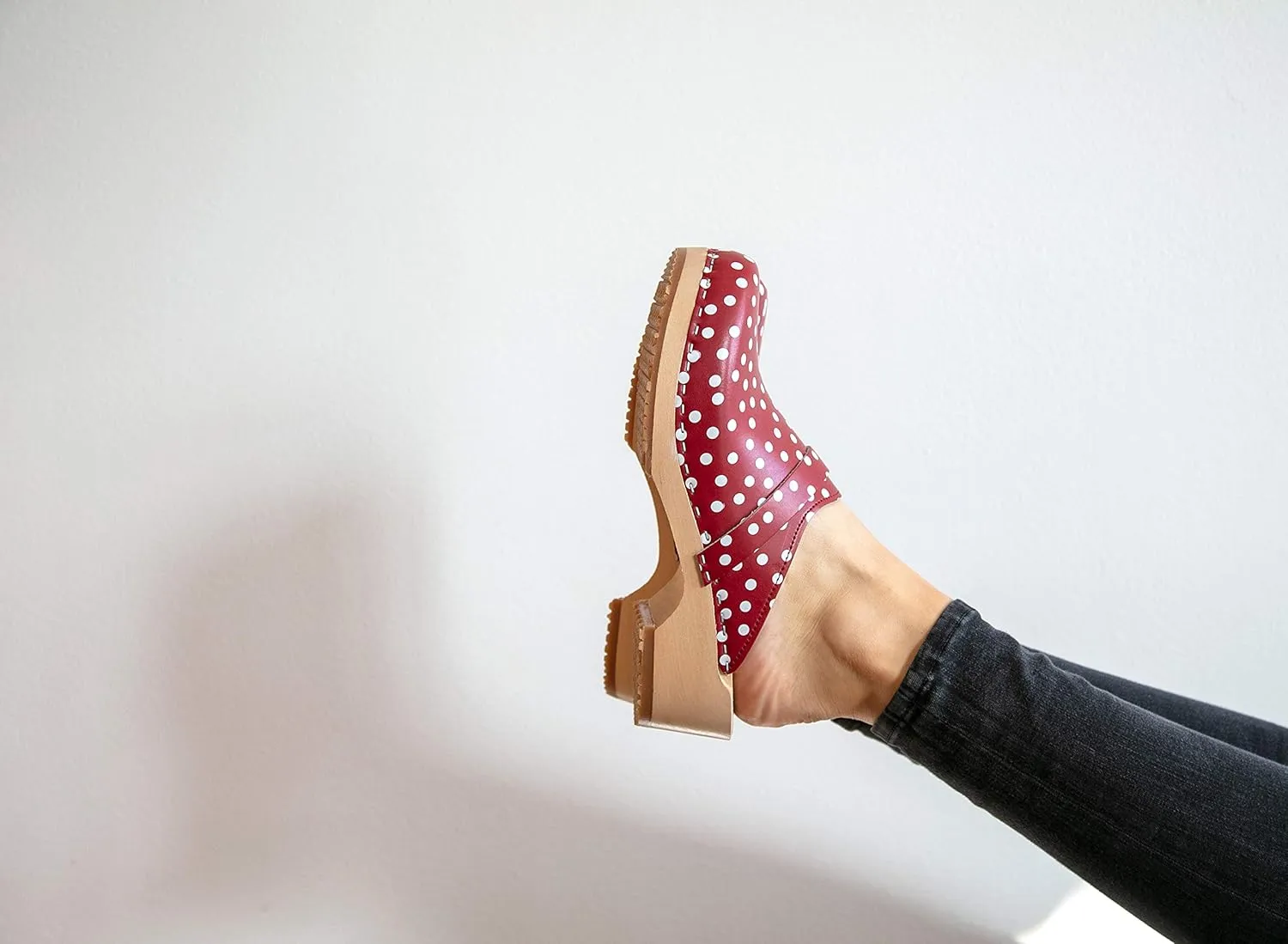 VERKA Women's Wooden Clogs from Sweden - LEDIG