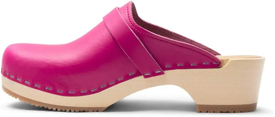 VERKA Women's Wooden Clogs from Sweden - LEDIG