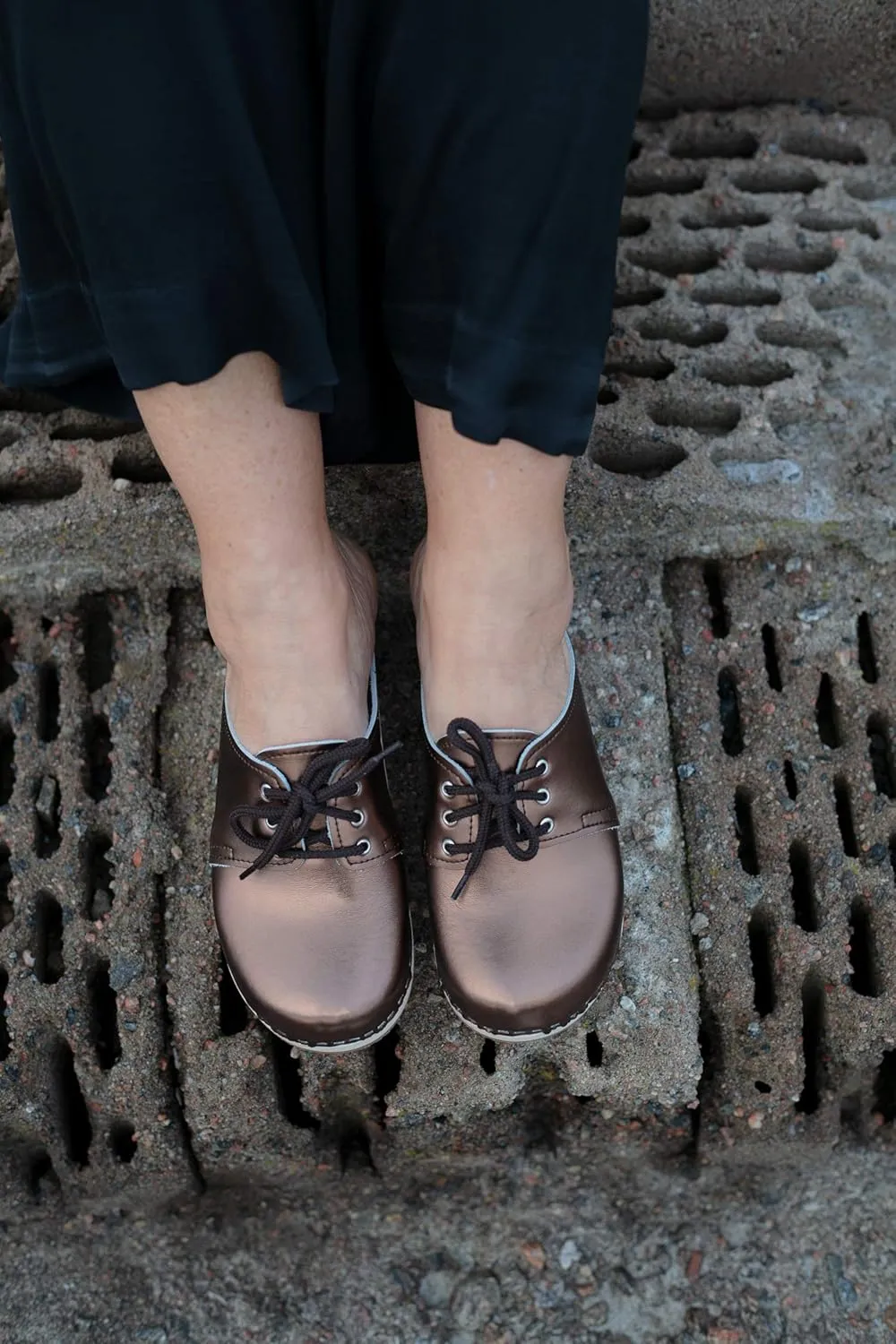 VERKA Women's Wooden Clogs from Sweden - ROSETT