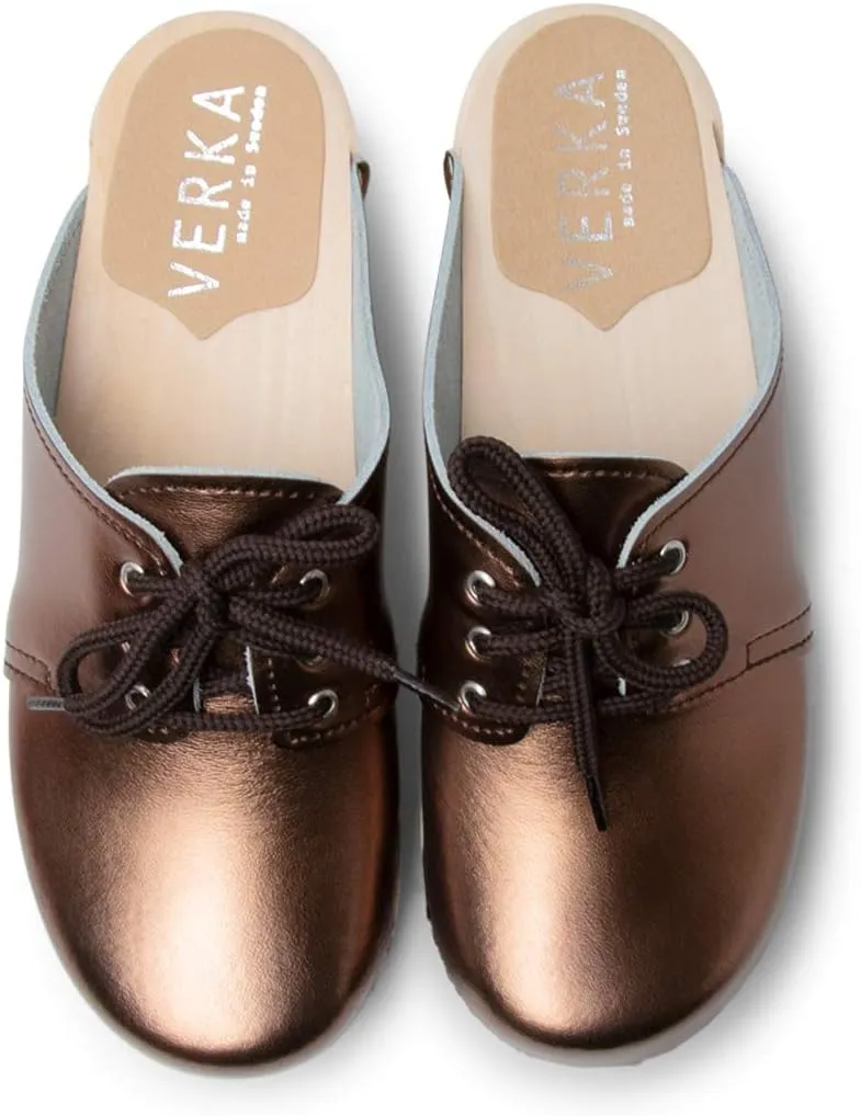 VERKA Women's Wooden Clogs from Sweden - ROSETT