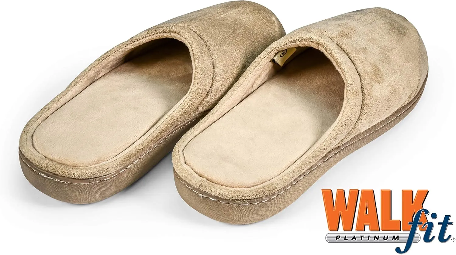 WalkFit Platinum Total Comfort Slippers Women’s or Men’s House Shoes Memory Foam for Use Indoor/Outdoor with Anti