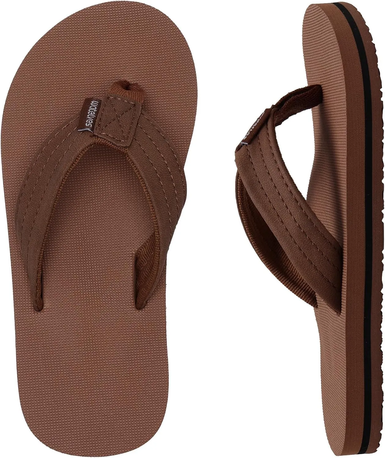 WateLves Kids Flip Flops Boys Girls Sandals Youth Big Kid Summer Slip on Thong Slide Sandals for Beach Pool Shower Little/Big Kid